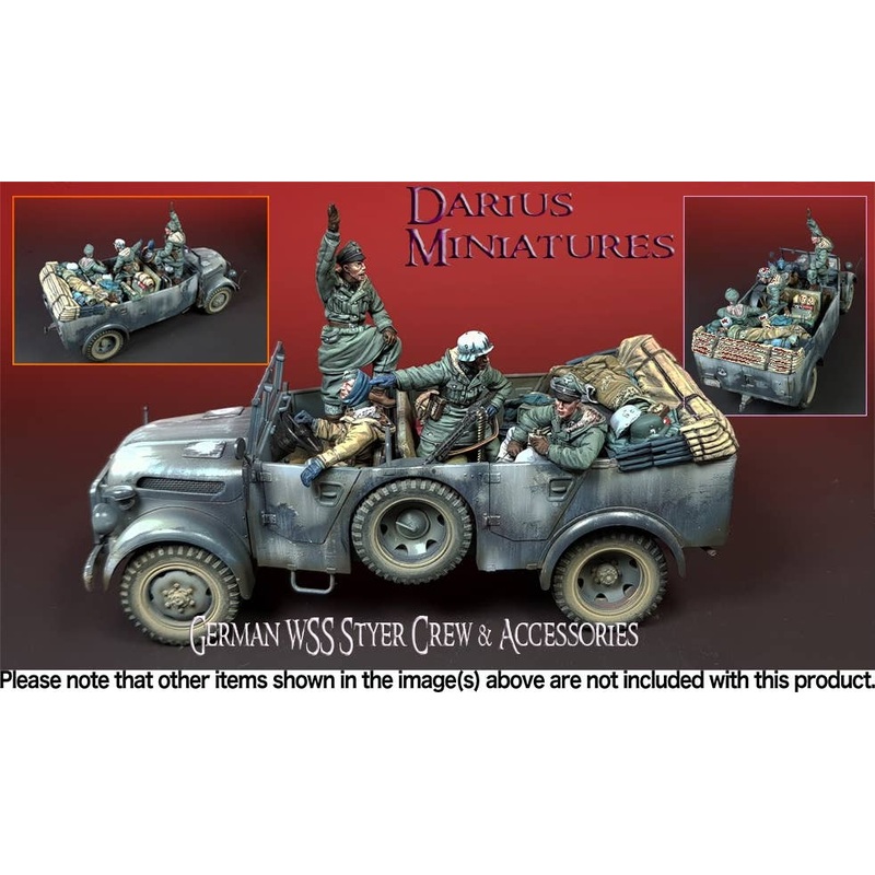 1/35 WW.II German Waffen-SS Steyr Crew & Vehicle Equipment Big Set Target Discovery