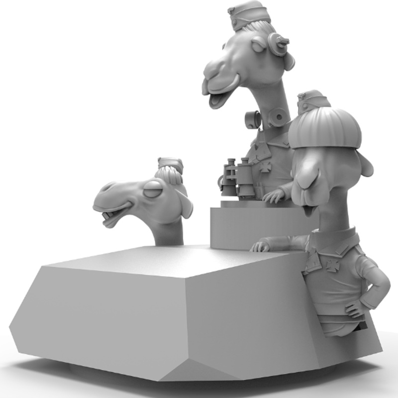 1/35 WWII German Camel Tank Crew Set