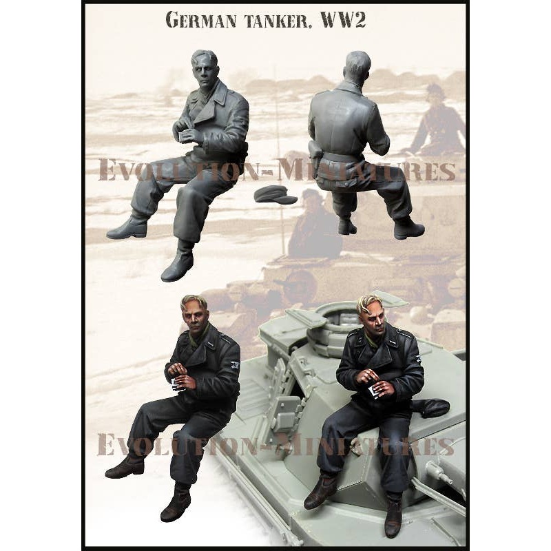 1/35 WWII Germany Tank Soldier Starts Smoking