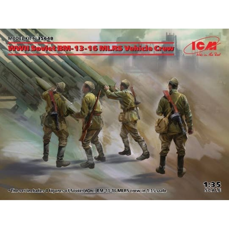 1/35 WWII Soviet BM-13-16 MLRS Vehicle Crew