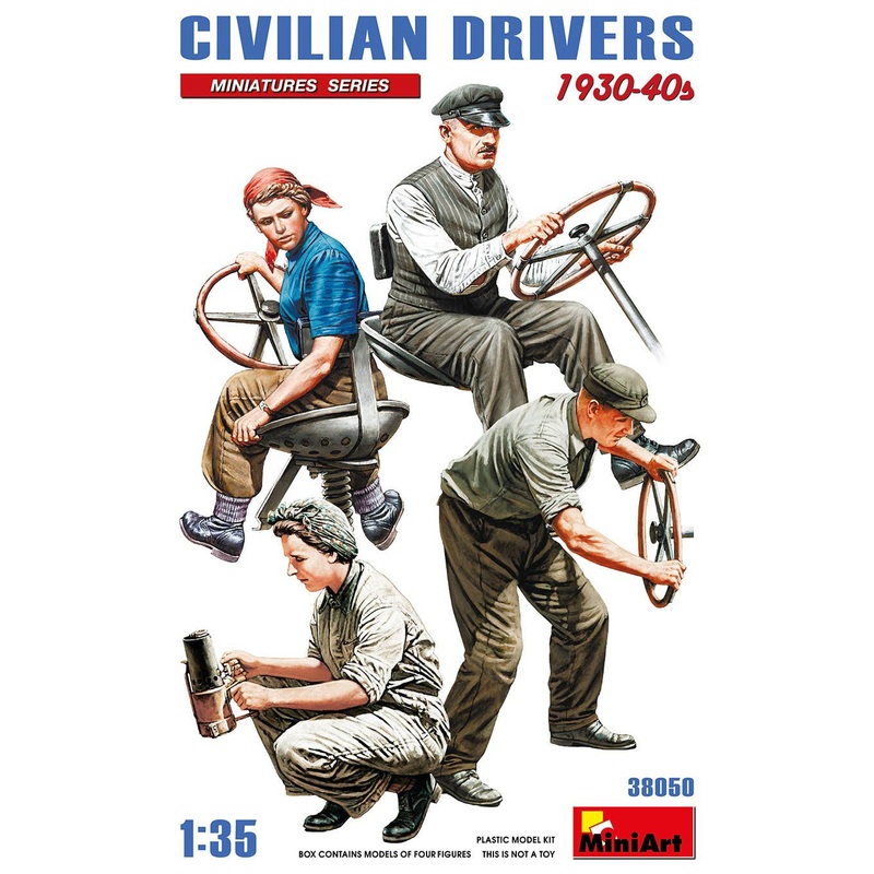1/35 Civilian Drivers 1930-40's (4 pcs)