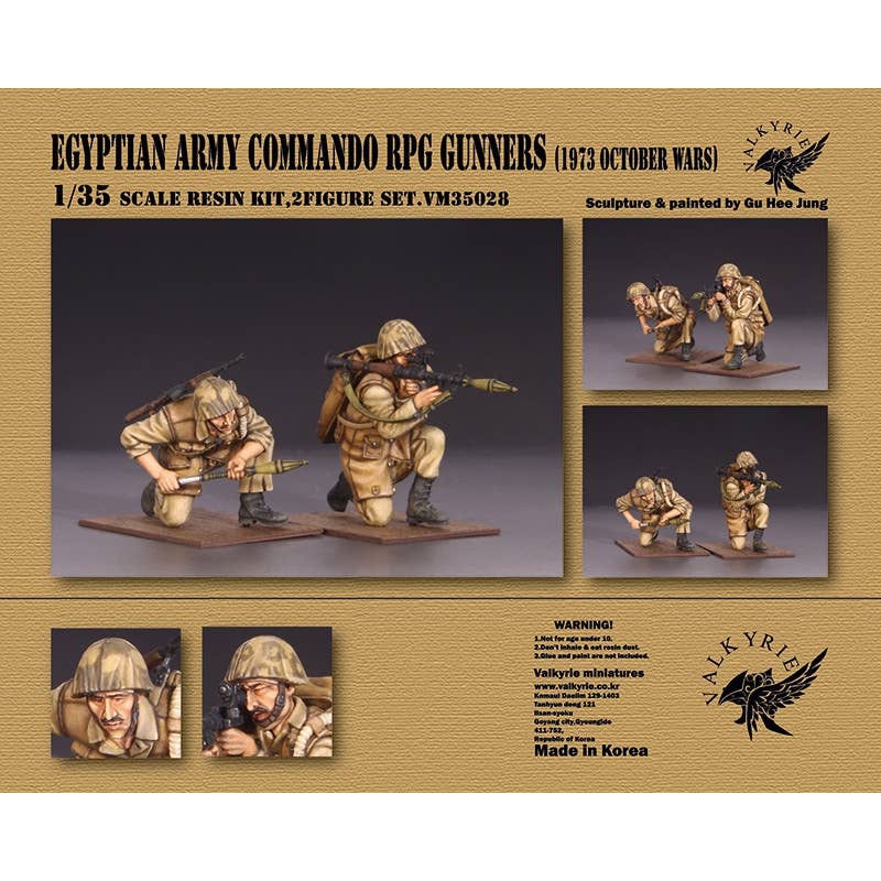 1/35 Current Use Egyptian Army Special Forces Rpg Team Set October 1973 During The Yom Kippur War (2 Pieces)