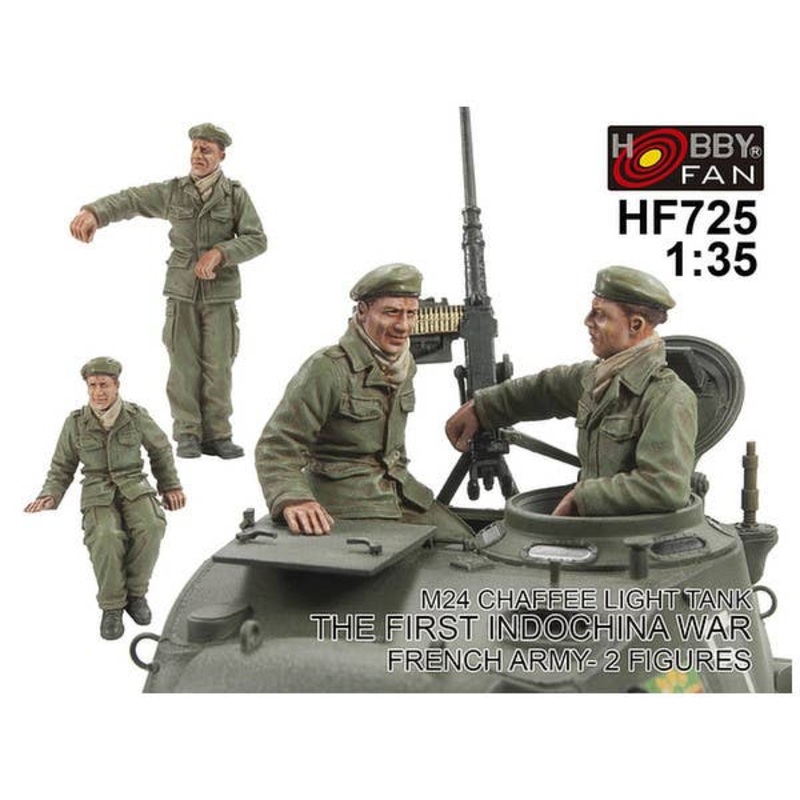 1/35 French Army Tank Crew First Indochina War (2 Figures)