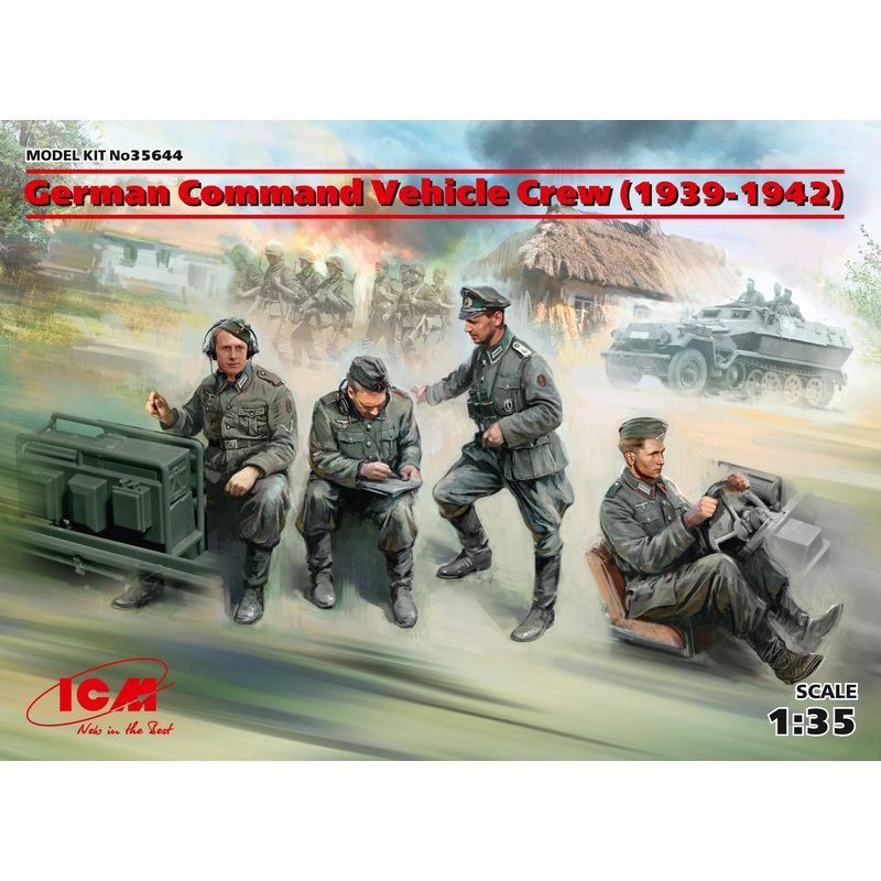 1/35 German Command Vehicle Crew (1939-1942) (4 figures)