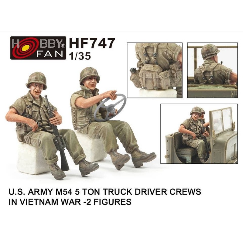 1/35 U.S. Army M54 5 Ton Truck Driver Crews In Vietnam War 2 Figures
