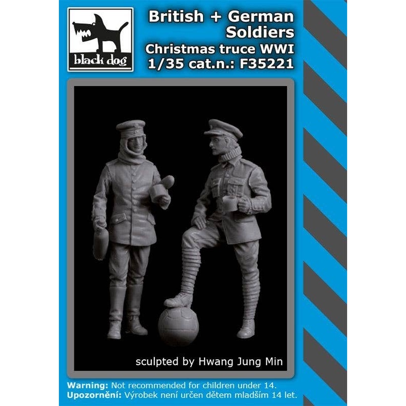 1/35 WW.I British And German Soldiers "Christmas Truce" Set (HAUF35219+35220)