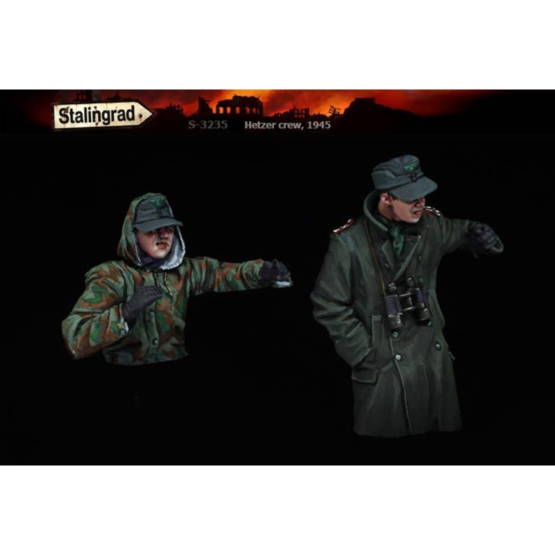1/35 WW.II German Hetzer Tank Destroyer Crew Set 1945 (2 figures)
