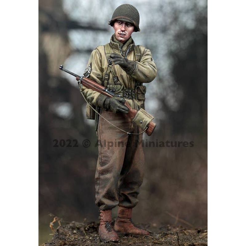 1/35 WW.II U.S. Army Infantry Noncommissioned Officer in Winter Gear Giving Instructions