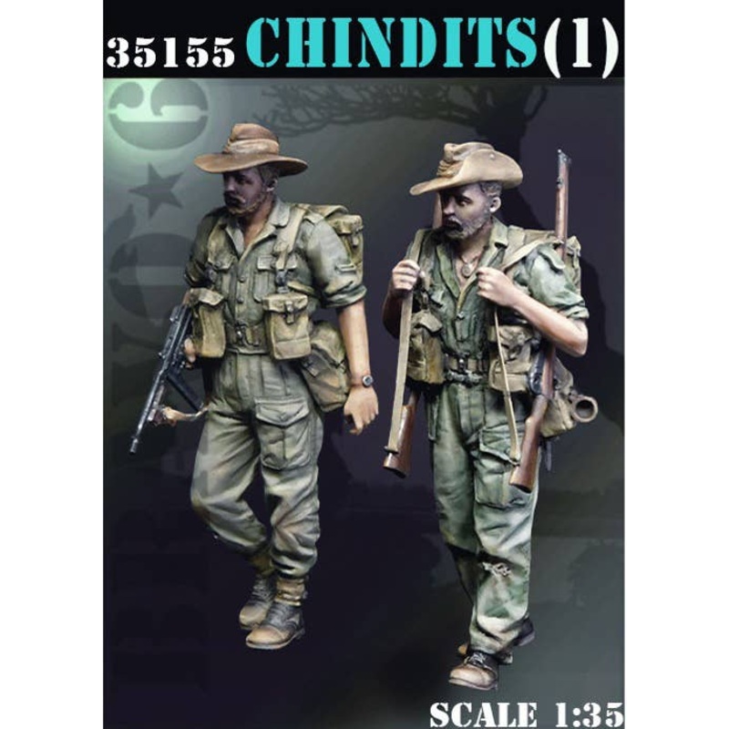 1/35 WWII British Chindit Special Forces Set #1 (2 figures)