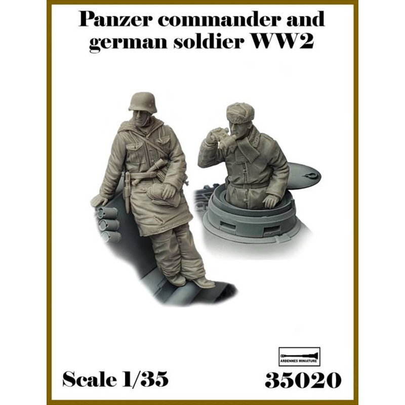 1/35 WWII German Soldier #6 Commander and Soldier Set (2pcs)