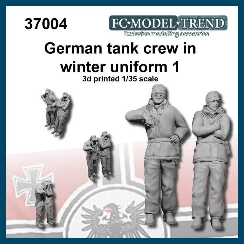 1/35 WWII German Tank Crew (Winter Equipment) Set #1 (2pcs)