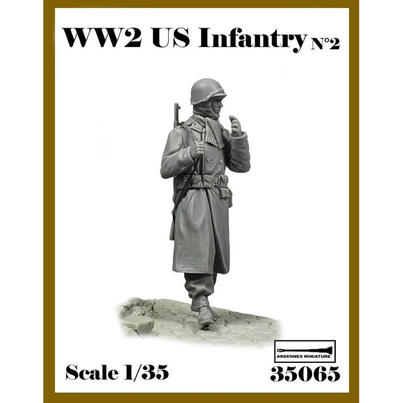 1/35 WWII US Army Infantry No.2 Infantry Wearing A Muffler