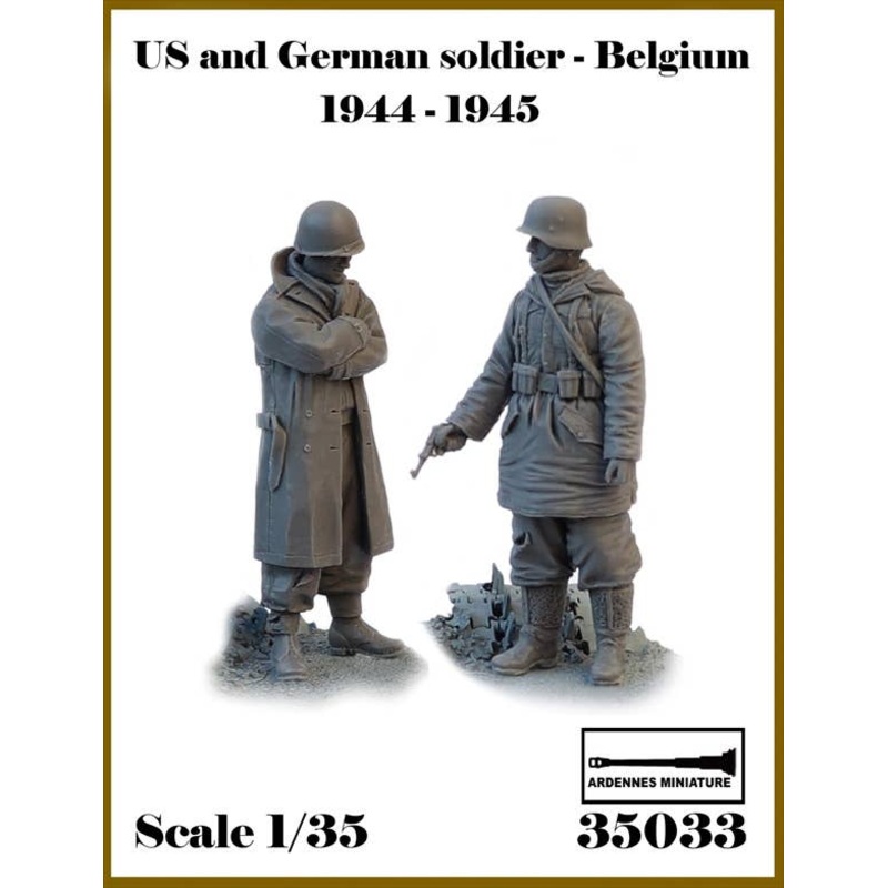 1/35 WWII USA/German Belgian Battle 1944-1945 #6 Disarm Set (2pcs)