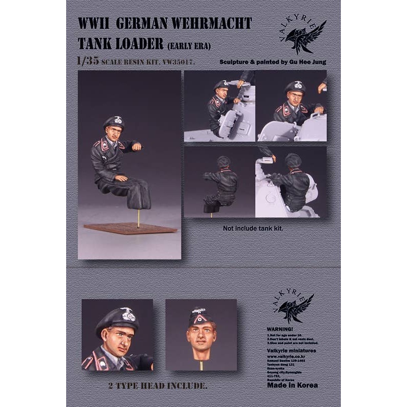 1/35 WWII Wehrmacht Tank Crew Panzer IV Loader Early War