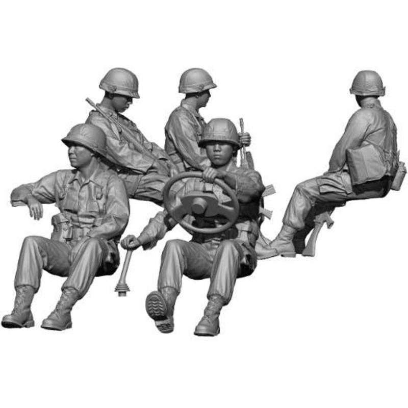 1/35 Current Use Korean Army K-311 Crew Set (5pcs)