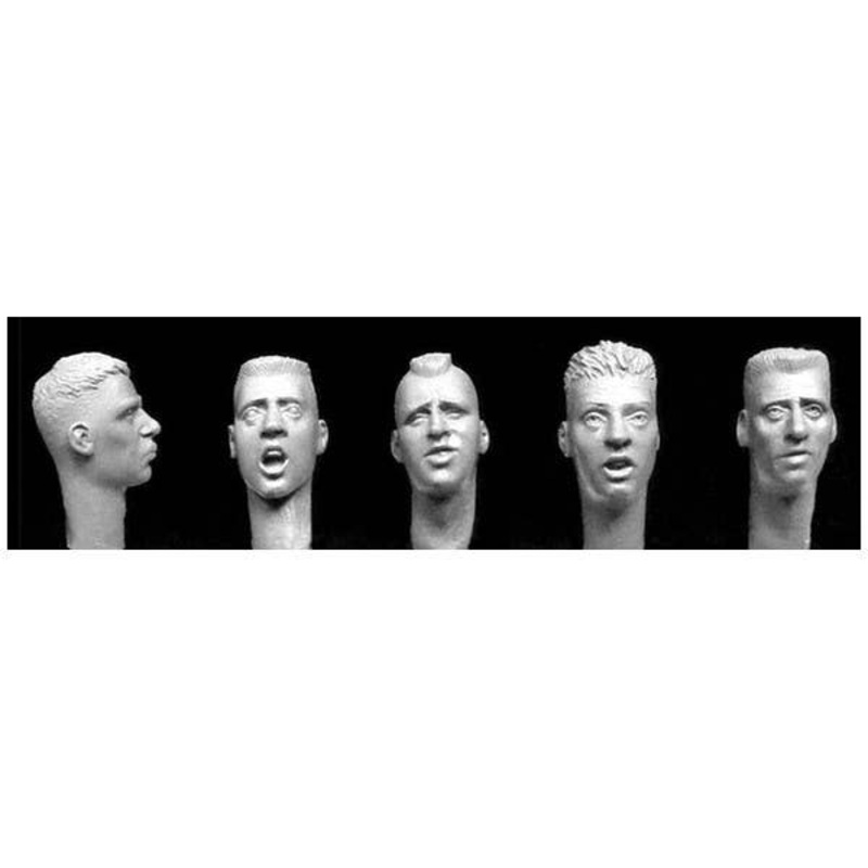1/35 Heads with Ultra Short Sided Haircuts