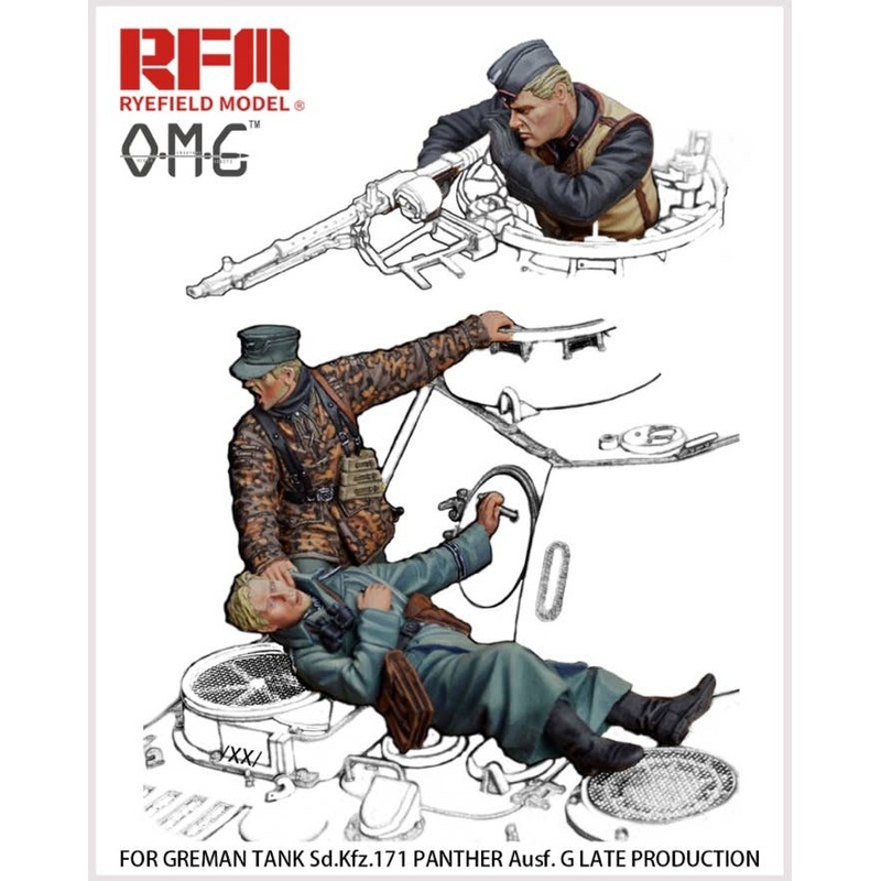 1/35 Late War German Tank Crew The Fallen Resin Military Model Kit