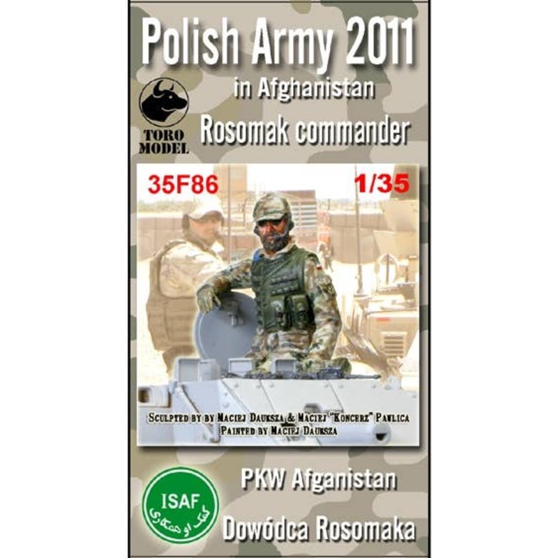 1/35 Polish Army In Afghanistan Rosomak Commander Resin Figurine With Decals
