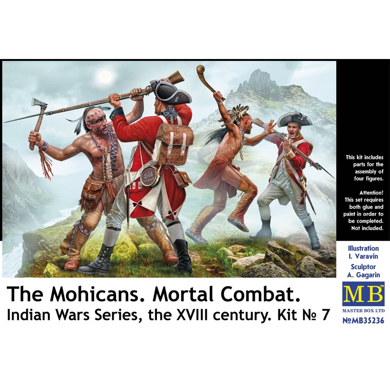 1/35 The Mohicans. Mortal Combat. Indian Wars Series, The XVIII Century. Kit No 7