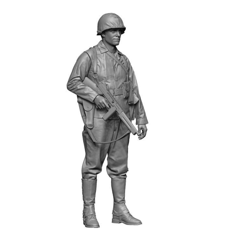 1/35 WWII US Marine 1 Soldier with Thompson