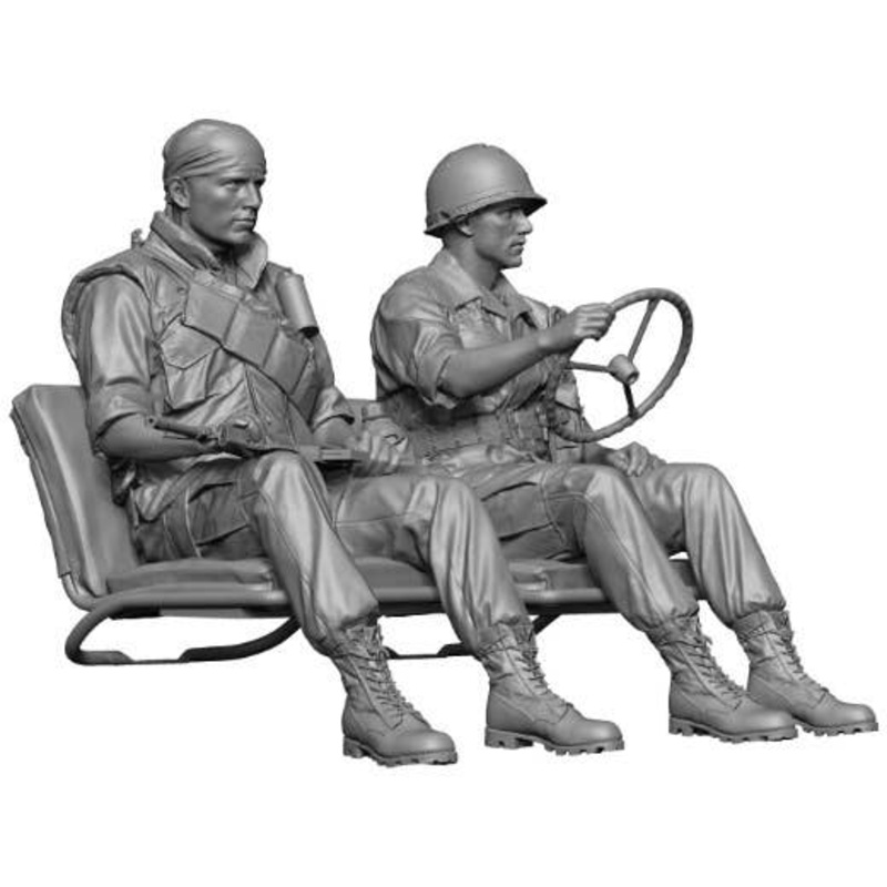 1/35 Current Use US Army MUTT Jeep Driver & Pilot Set Vietnam War ver. (2pcs)