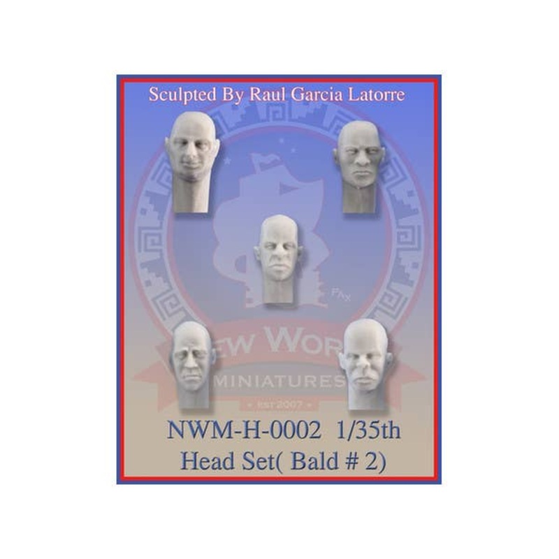 1/35 Head Set #2 "Bald"
