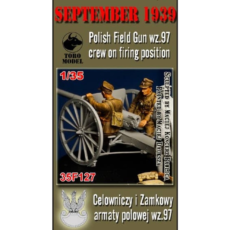1/35 Polish Field Gun wz.97 Crew on Firing Position (for IBG)