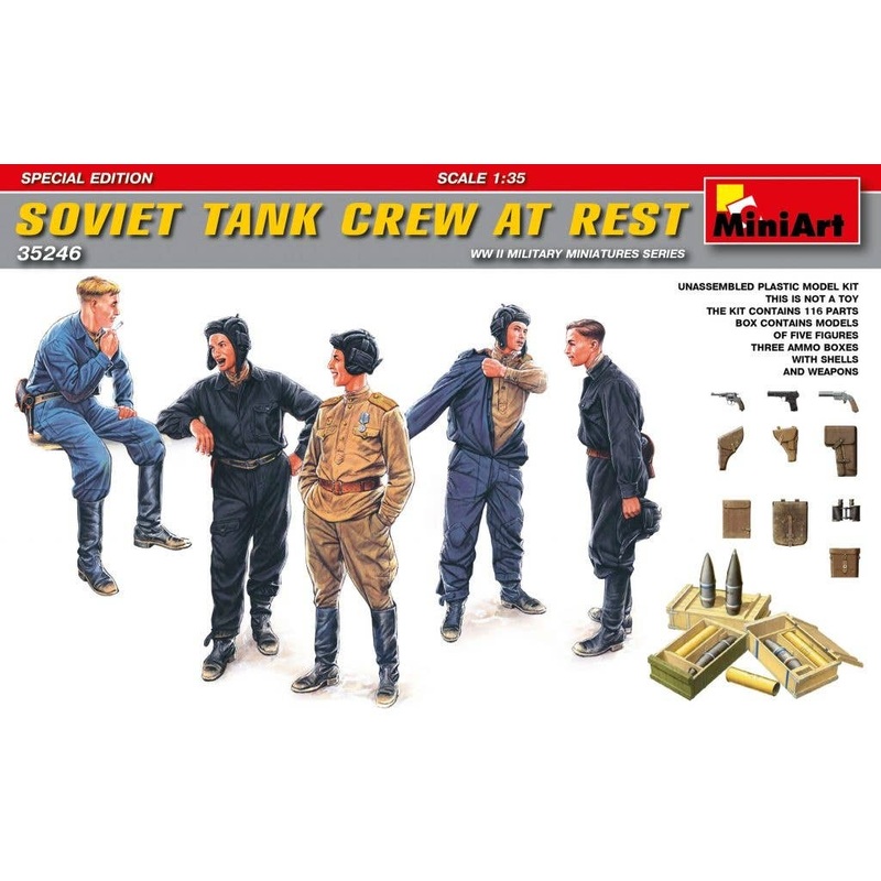 1/35 Soviet Tank Crew at Rest