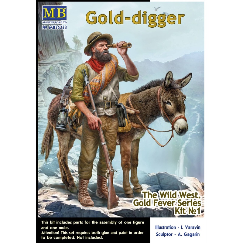 1/35 The Wild West. Gold Fever Series. Kit No 1. Gold-Digger