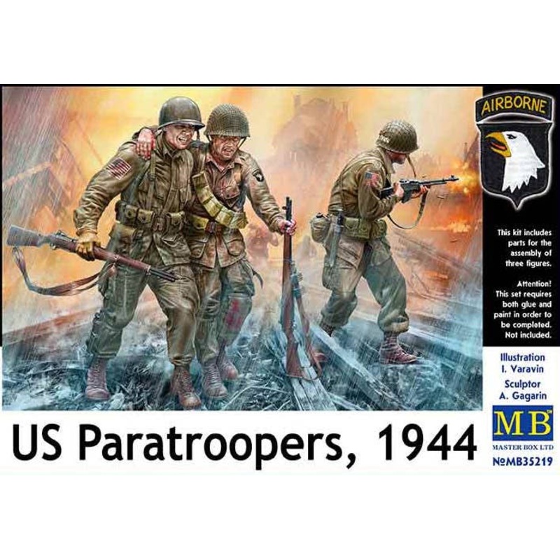 1/35 U.S. Paratrooper 1944 (set of 3)