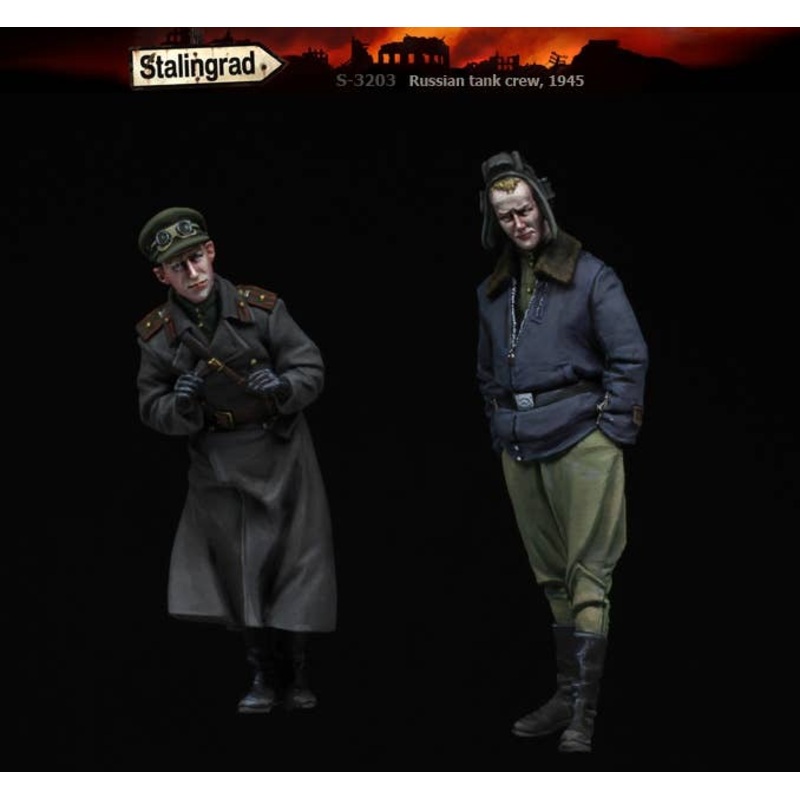 1/35 WWII Stalingrad S-3203 Russian Tank Crew 1945 (2psc)
