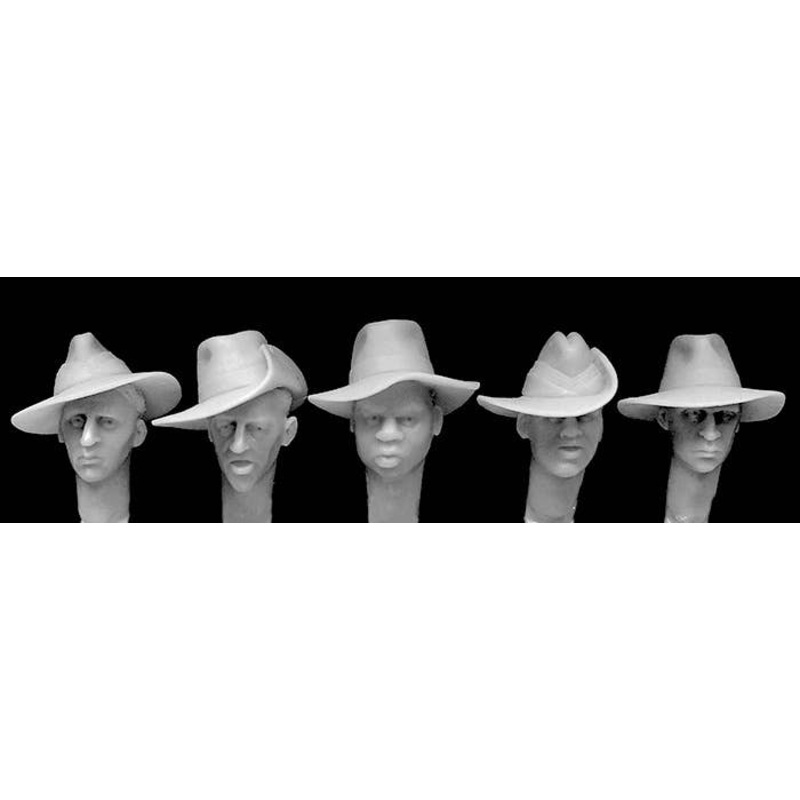 1/35 5 Heads with Slouch Hats