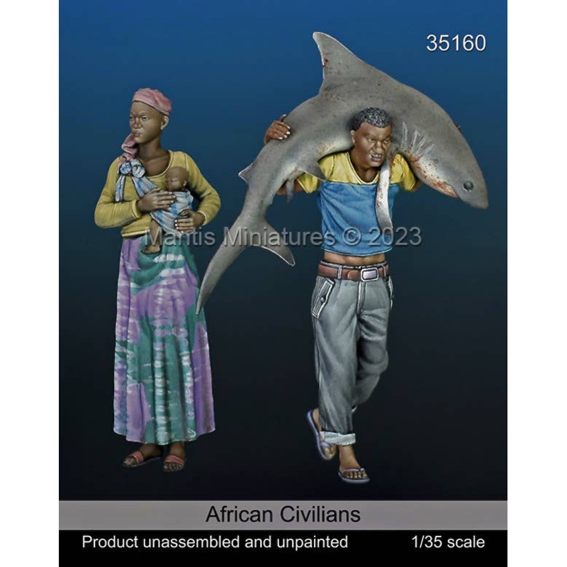 1/35 African Civilians (2 pieces)