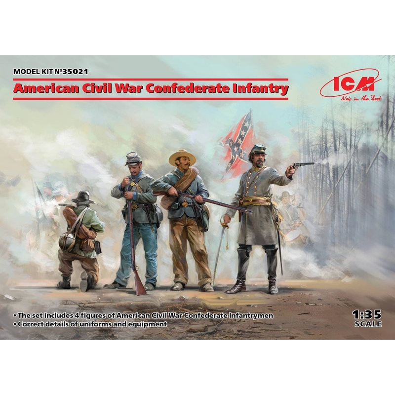 1/35 American Civil War Confederate Infantry