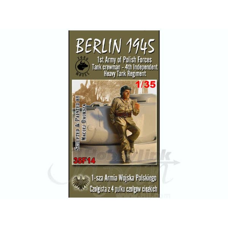 1/35 Berlin 1945 1st Army of Polish Forces Tank Crewman 4th Independent Heavy Tank Regiment