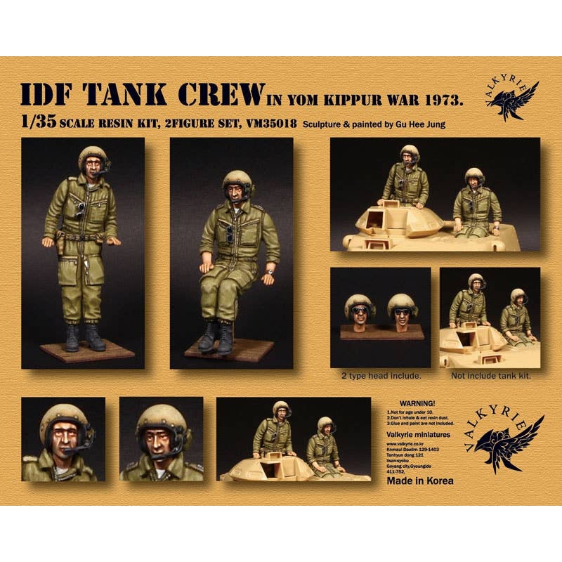 1/35 Current Idf Tank Crew Set Yom Kippur War 1973 (2 Pieces)