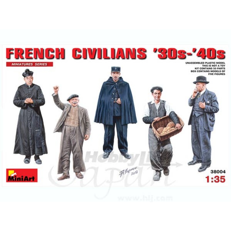 1/35 French Civilians 30s-40s 5pcs