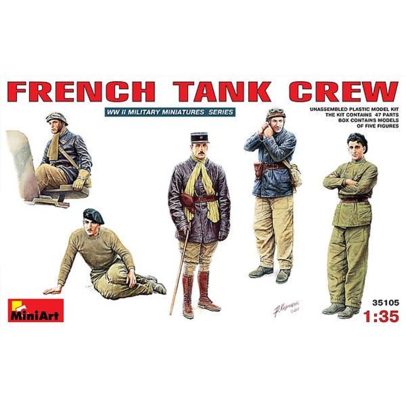 1/35 French Tank Crew (5 Figures)