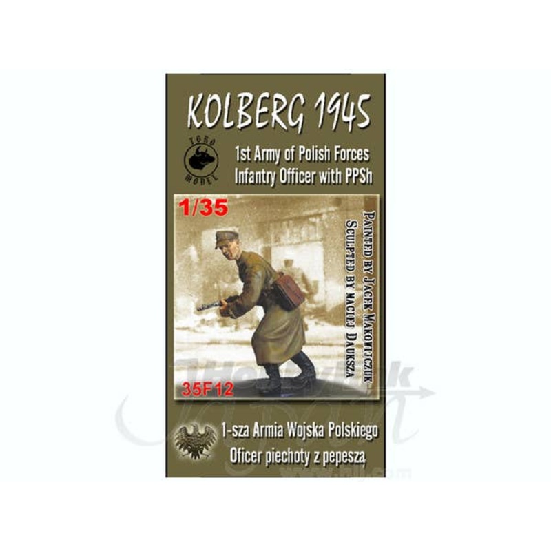1/35 Kolberg 1945 1st Army of Polish Forces Infantry Officer w/PPSh