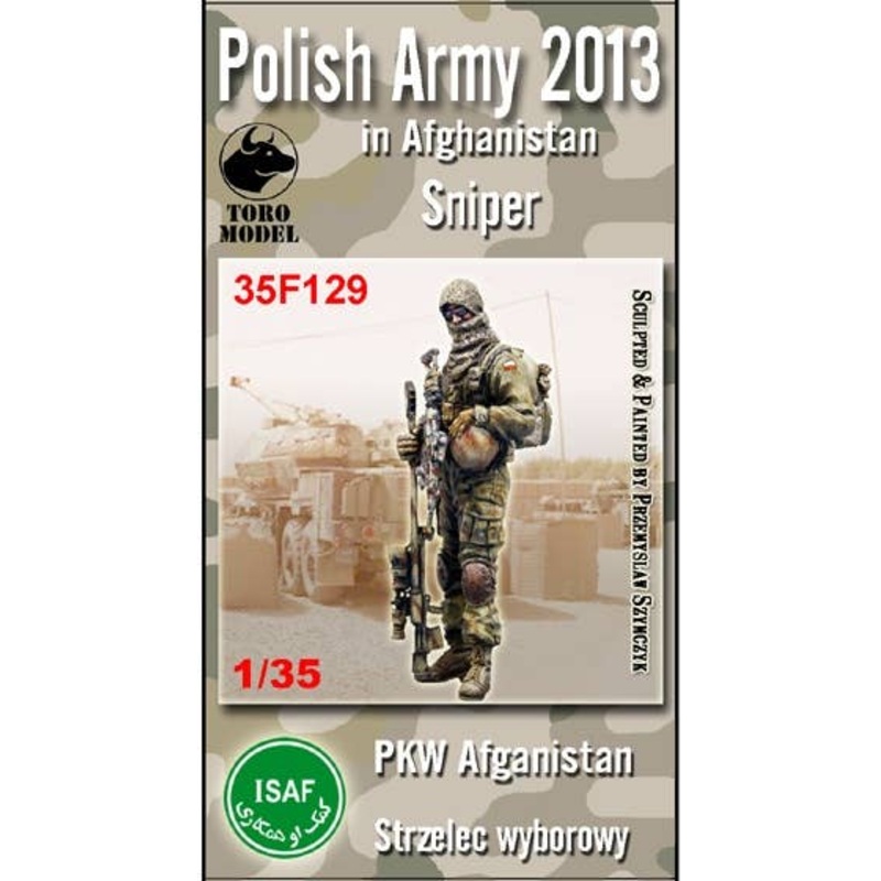 1/35 Polish Army in Afghanistan Polish Sniper Figurine with Decals