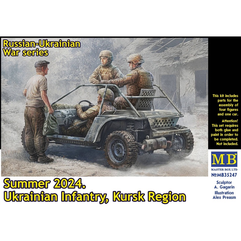 1/35 Russian-Ukrainian War series. Summer 2024. Ukrainian Infantry. Kursk Region