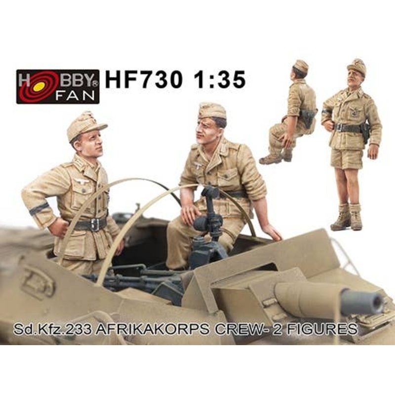 1/35 Sd.Kfz.233 Afrikakorps Crew 2 Figures