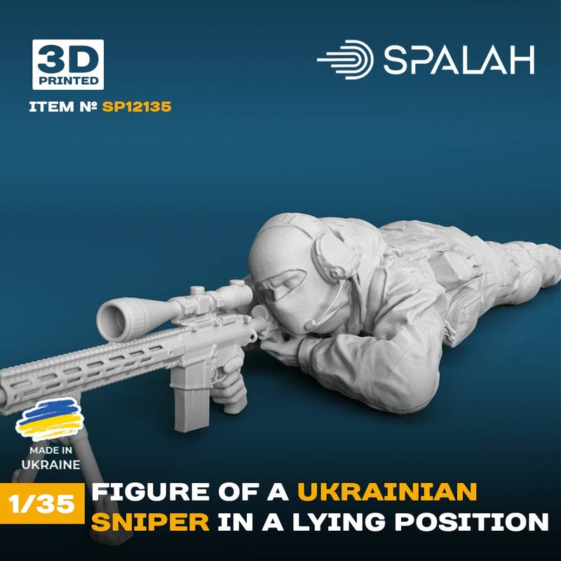 1/35 Ukrainian sniper in a lying position