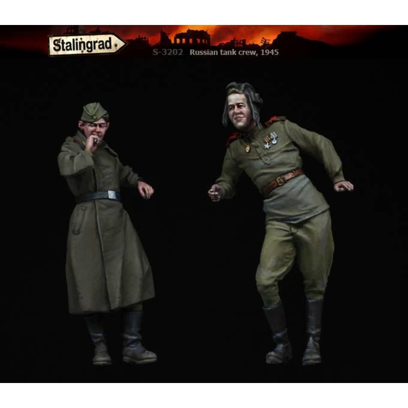 1/35 WWII Stalingrad S-3202 Russian Tank Crew1945 (2psc)
