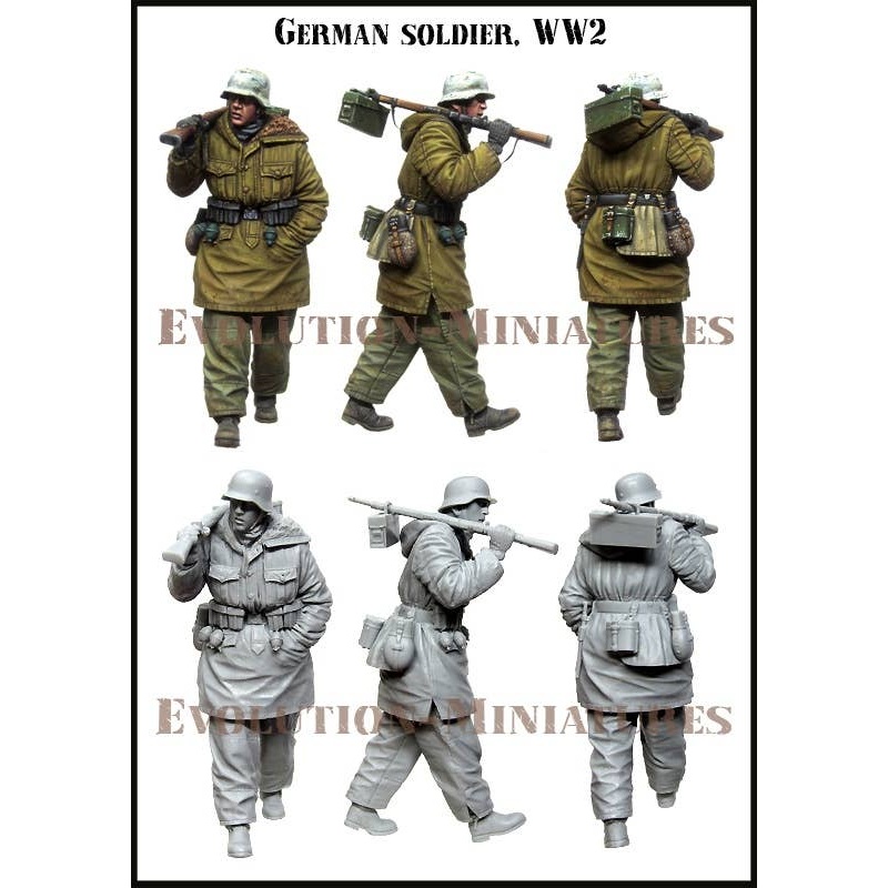 1/35 WWII Winter-Equipped Infantry Carrying German Reserve Ammunition Kharkov 1943