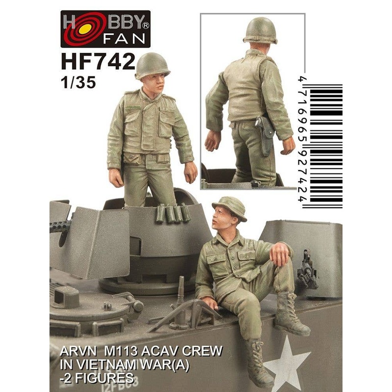 1/35 ARVN M113 ACAV Crew in Vietnam War (A) 2 Figures