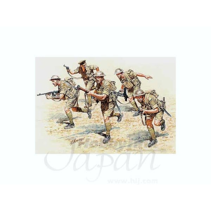 1/35 B-Grade British Infantry in Action, North Africa WWII Era