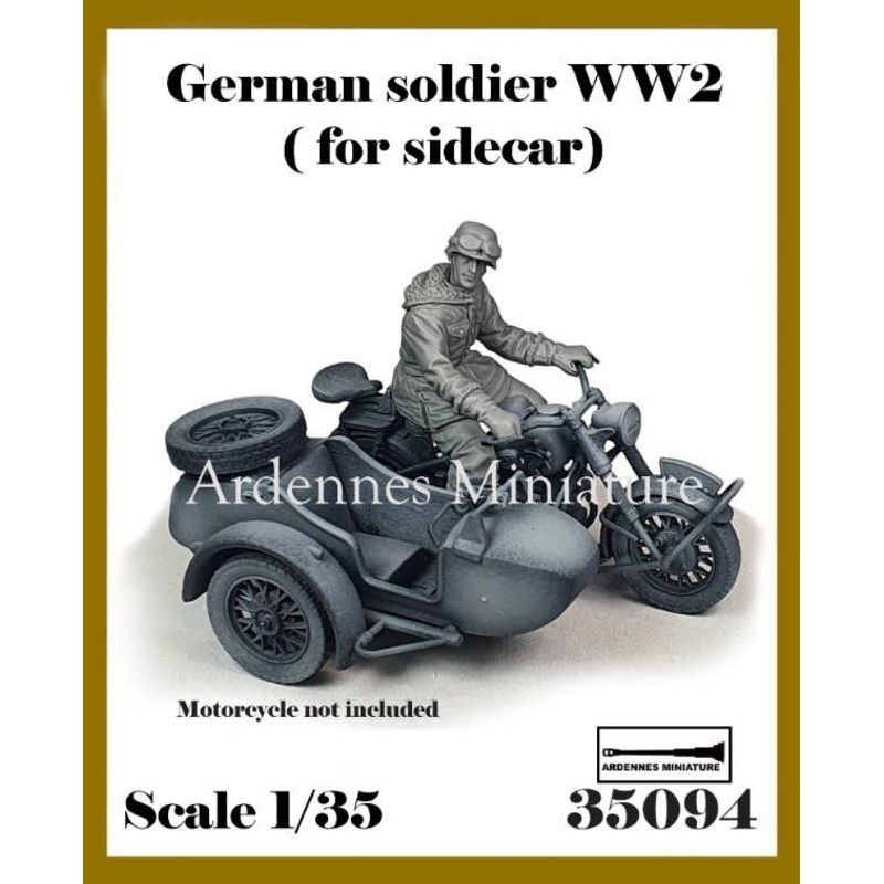1/35 German Soldier WW2 (For Sidecar) (Soldier Piloting A Sidecar)