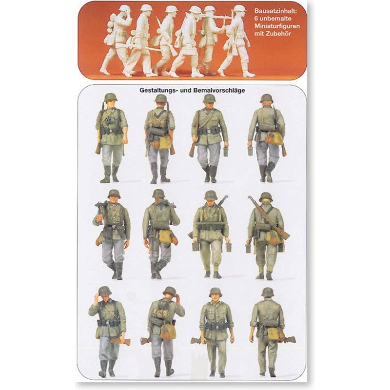 1/35 Marching German Grenadier & MG