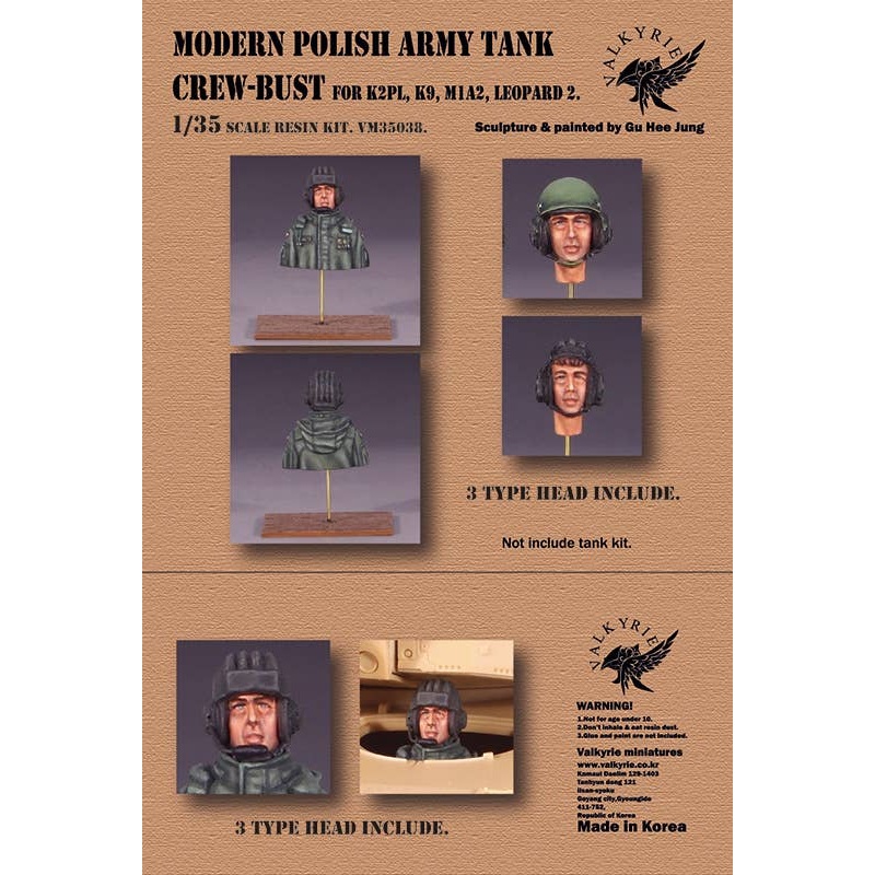 1/35 Modern Polish Army Tank Crew Bust (1 Bust)